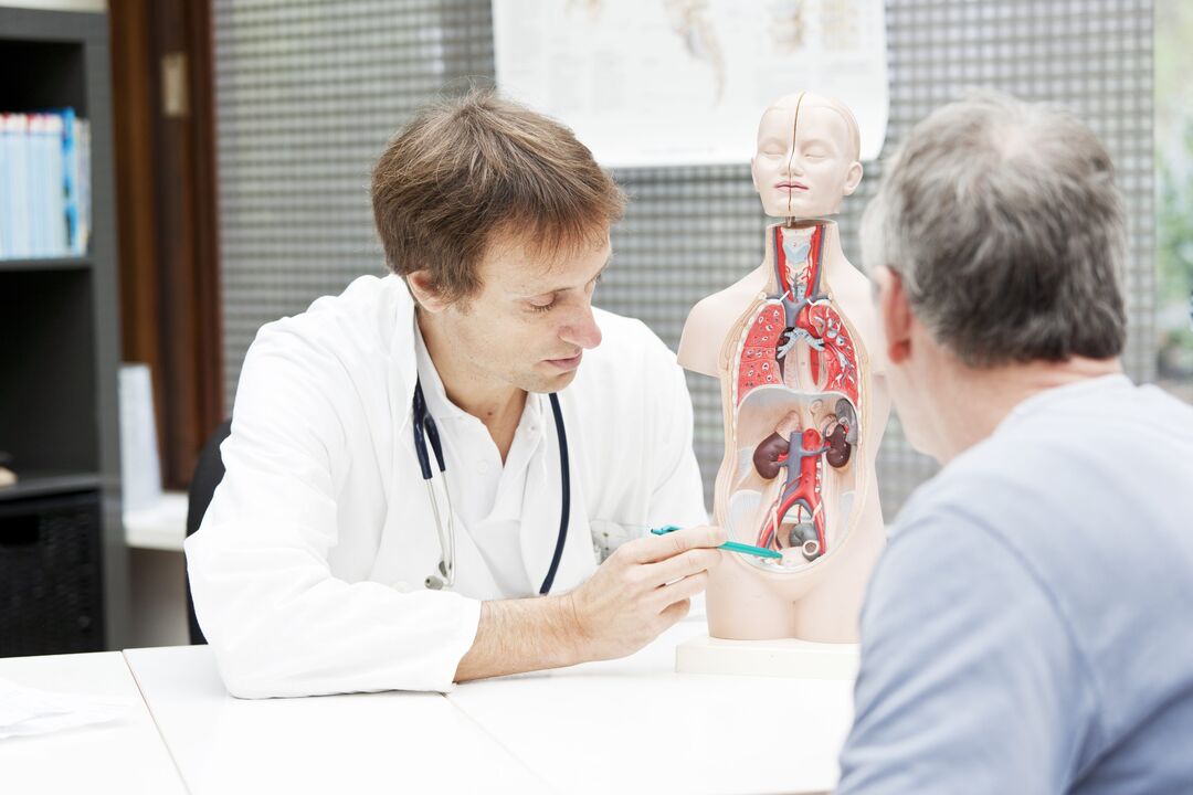 konzultace s lékařem pro prostatitidu